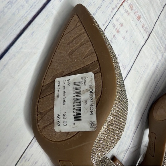 Anne Klein Fararia Iflex Pointed Toe Mid Heel Ankle Strap Pump size 9 - Picture 7 of 10